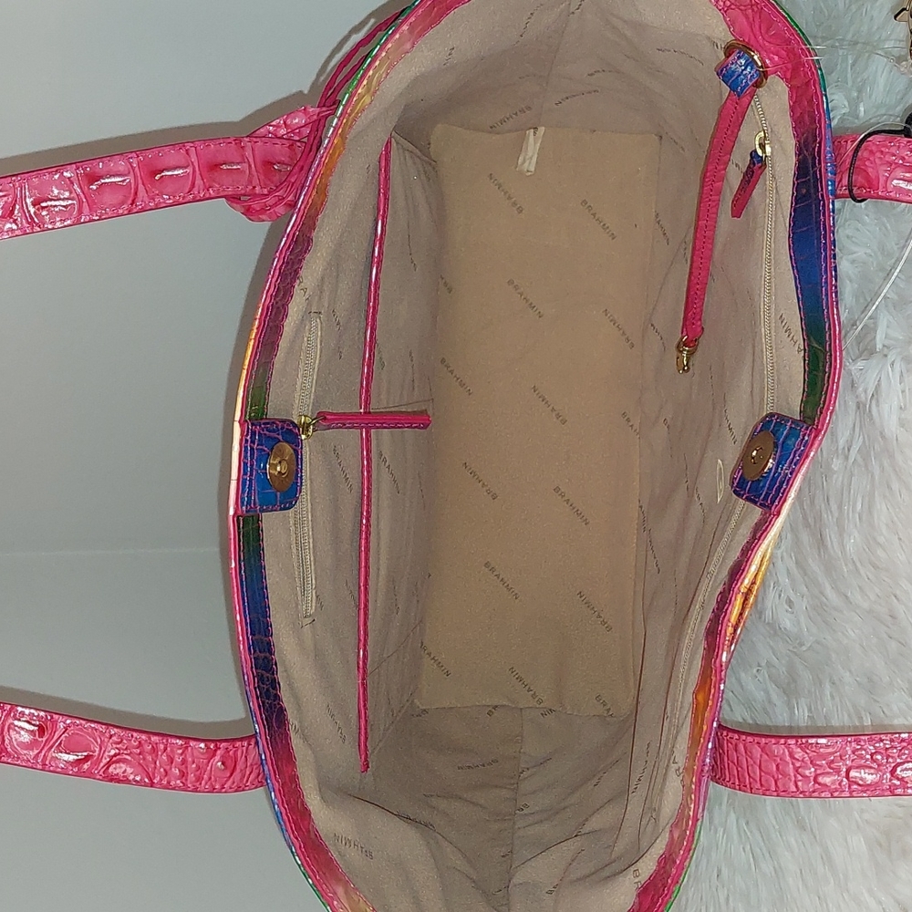 Brahmin Croc-Embossed Tote and Pouch Set
*limited offer free leather jacket * - Picture 13 of 16